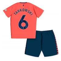 Koszulka piłkarska Everton James Tarkowski #6 Strój wyjazdowy dla dzieci 2023-24 tanio Krótki Rękaw (+ Krótkie spodenki)